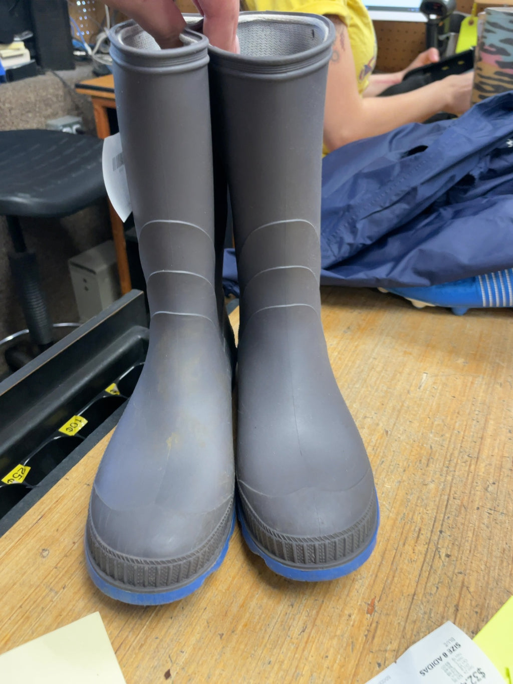 Kamik Rain Boots Size 5 Grey/Blue