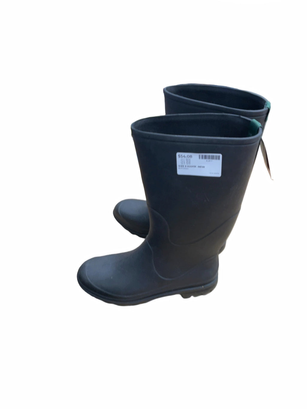 Kamik Rain Boots Size 9 Black/Green New