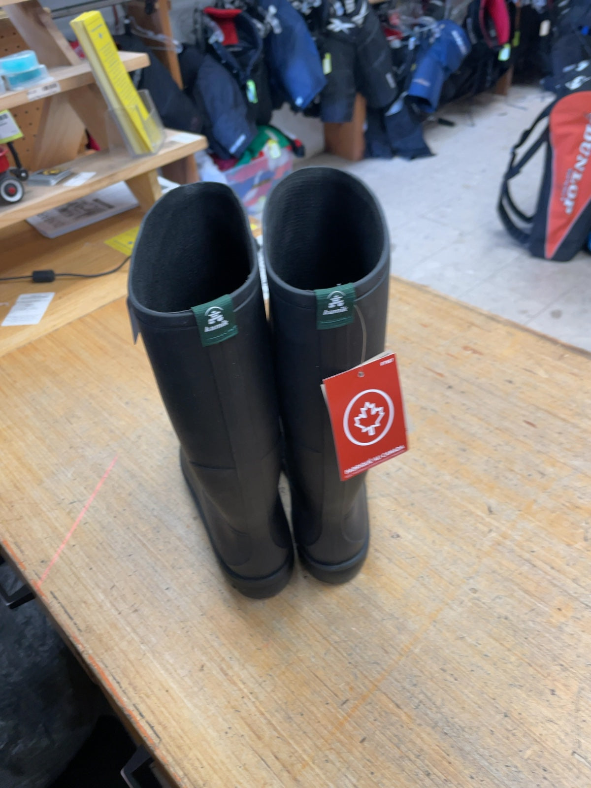 Kamik Rain Boots Size 9 Black/Green New