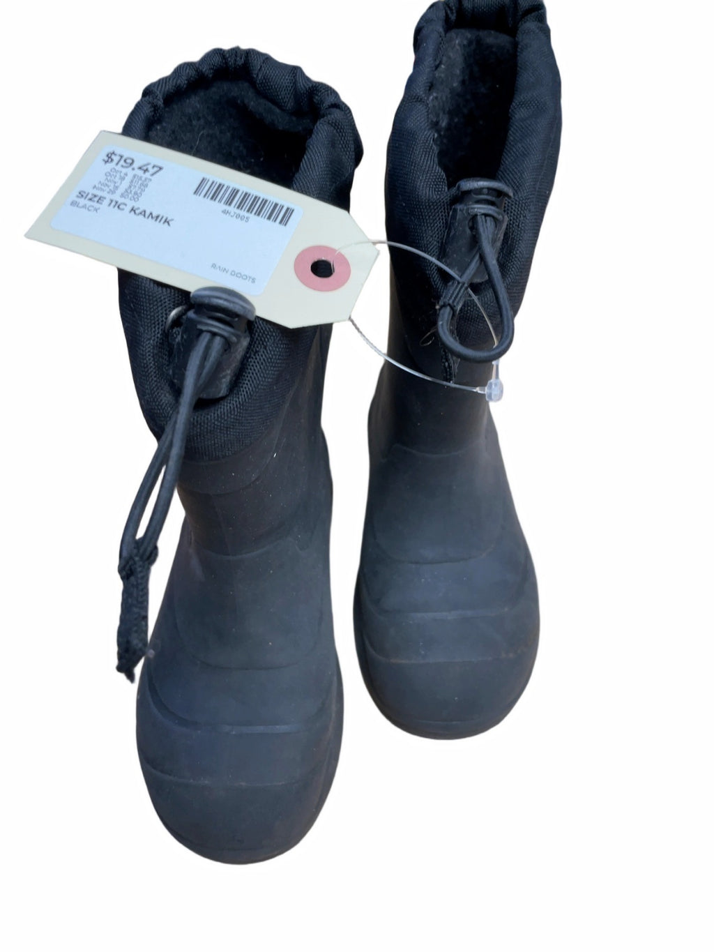 Kamik Size 11C Black Rain Boots