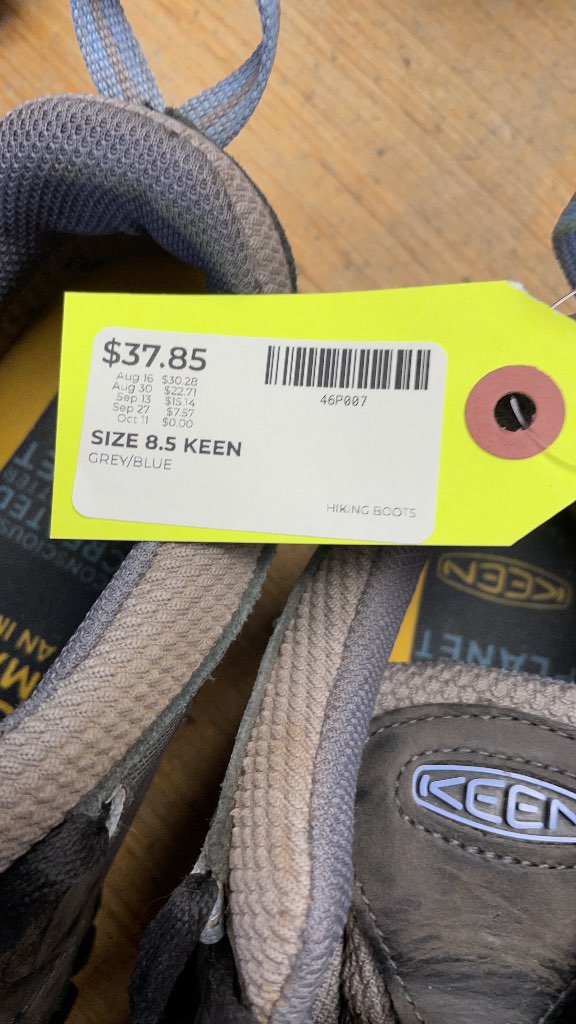 KEEN Hiking Boots Grey/Blue Size 8.5
