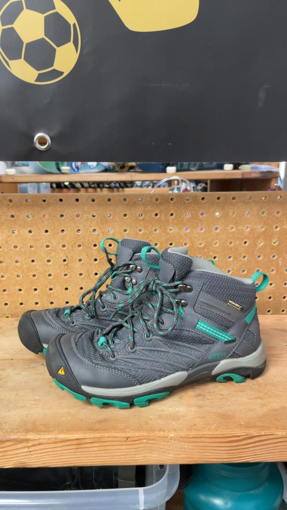 Keen Hiking Boots - Grey/Teal - Size 7.5