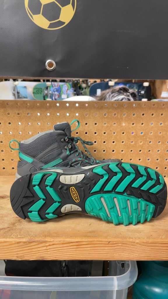 Keen Hiking Boots - Grey/Teal - Size 7.5