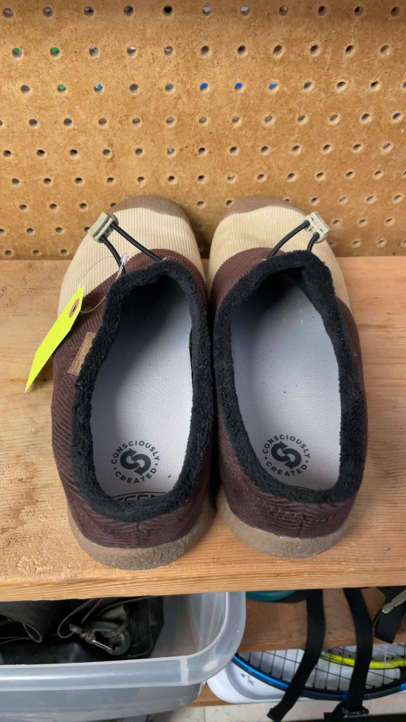 Keen Howser Corduroy Slip-on Sneakers - Brown/Beige - Size 11.5