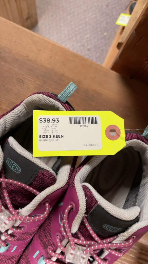 KEEN Kids' Hiking Boots - Size 3 - Purple/Blue
