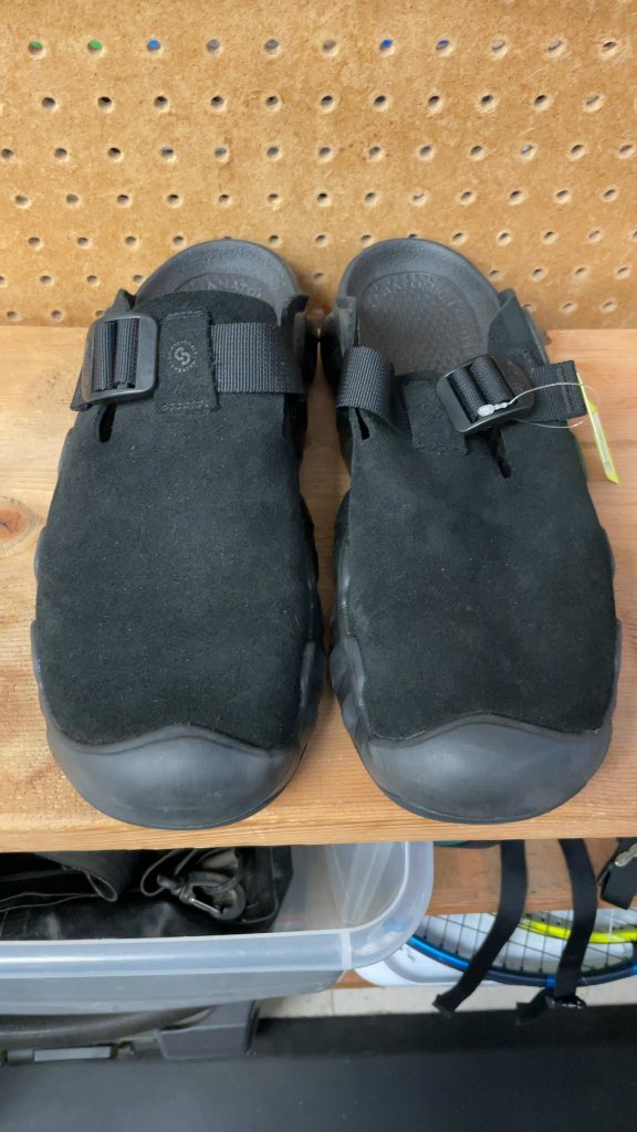 KEEN Men's Black Suede Clogs - Size 11.5