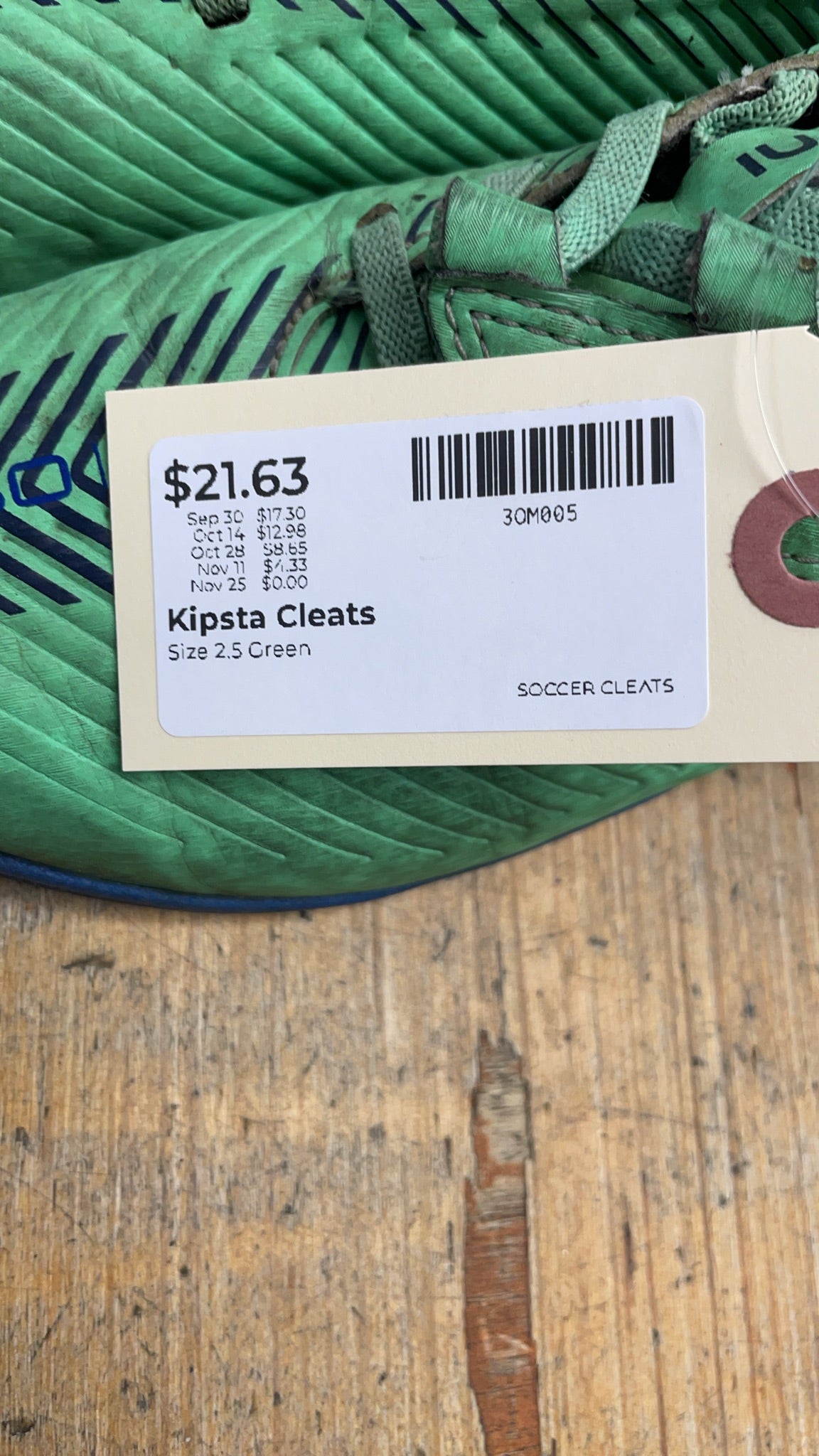 Kipsta 160 Size 2.5 Soccer Cleats