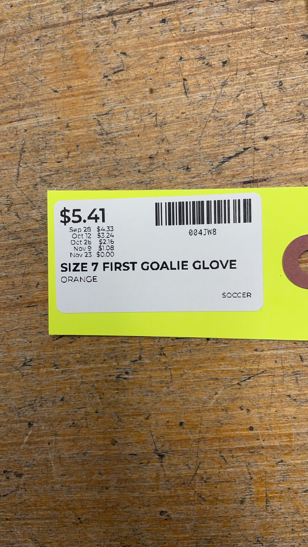Kipsta First Size 7 Goalie Gloves Orange