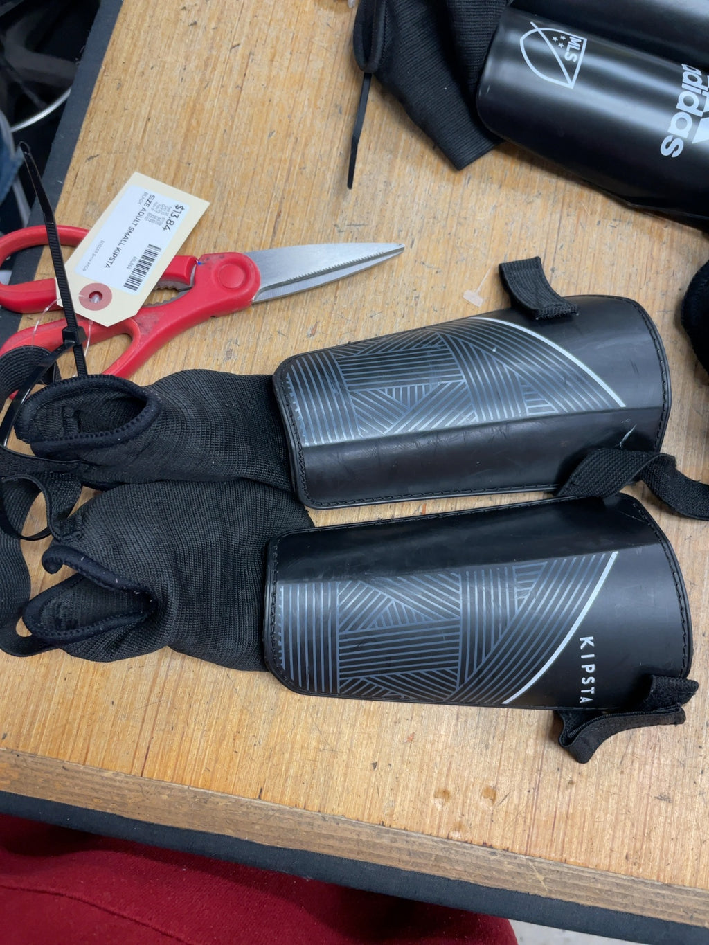 Kipsta Soccer Shin Pads Adult Small Black