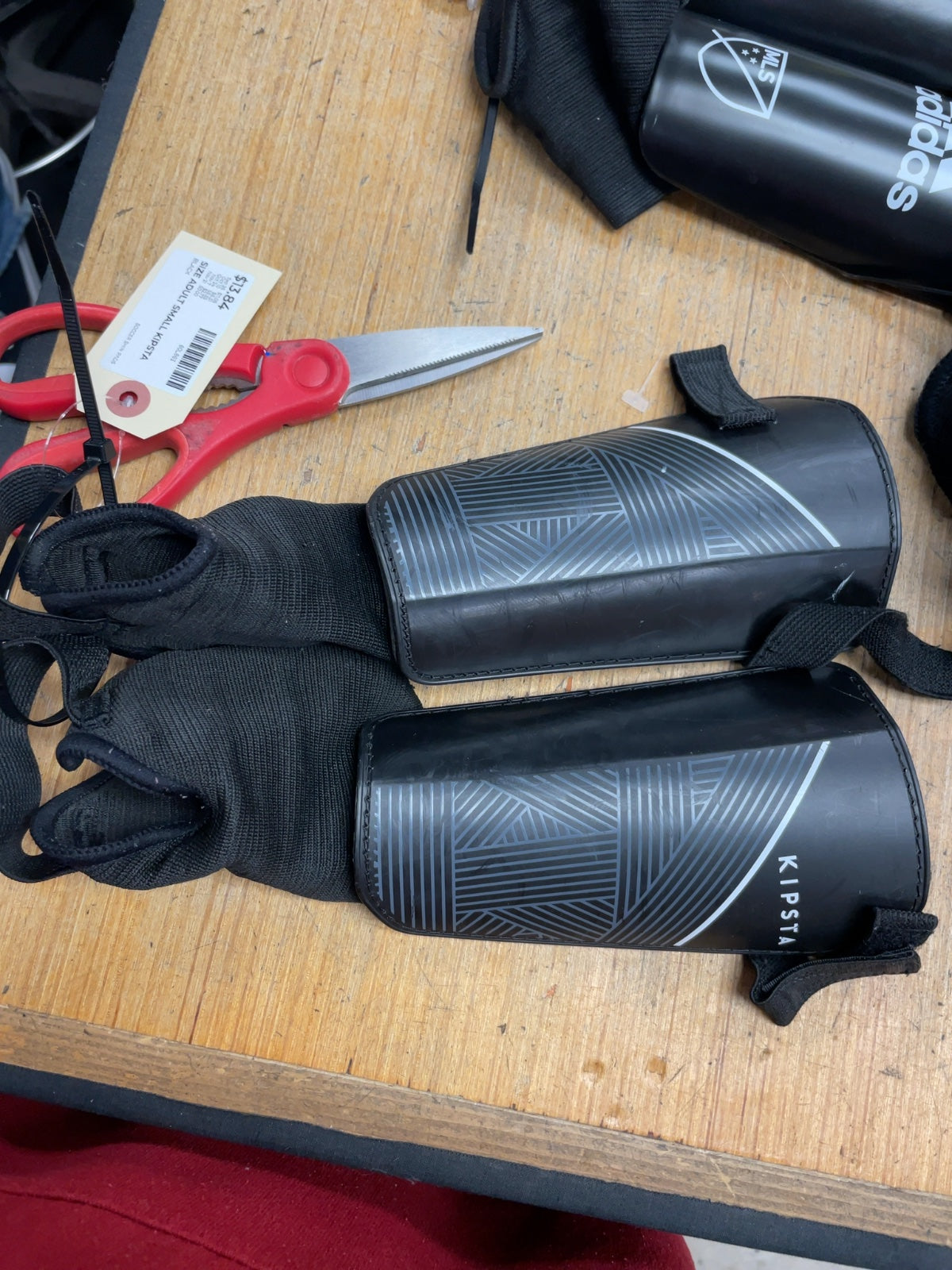 Kipsta Soccer Shin Pads Adult Small Black