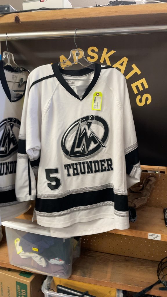 Kobe Thunder Hockey Jersey #5 - White