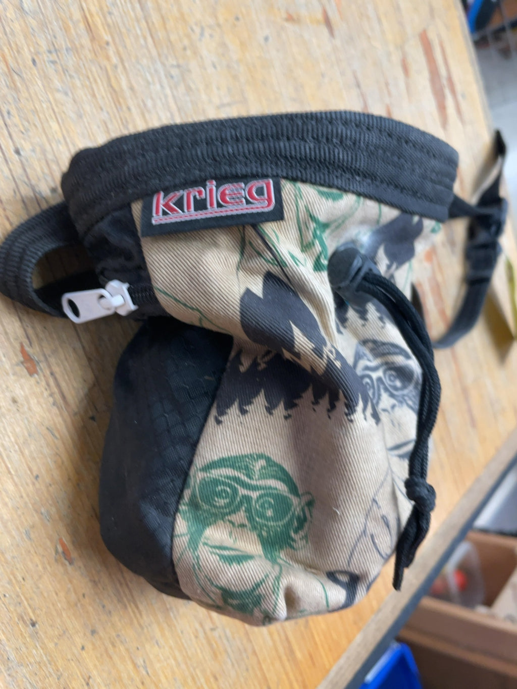 Krieg Monkey Print Rock Climbing Chalk Bag
