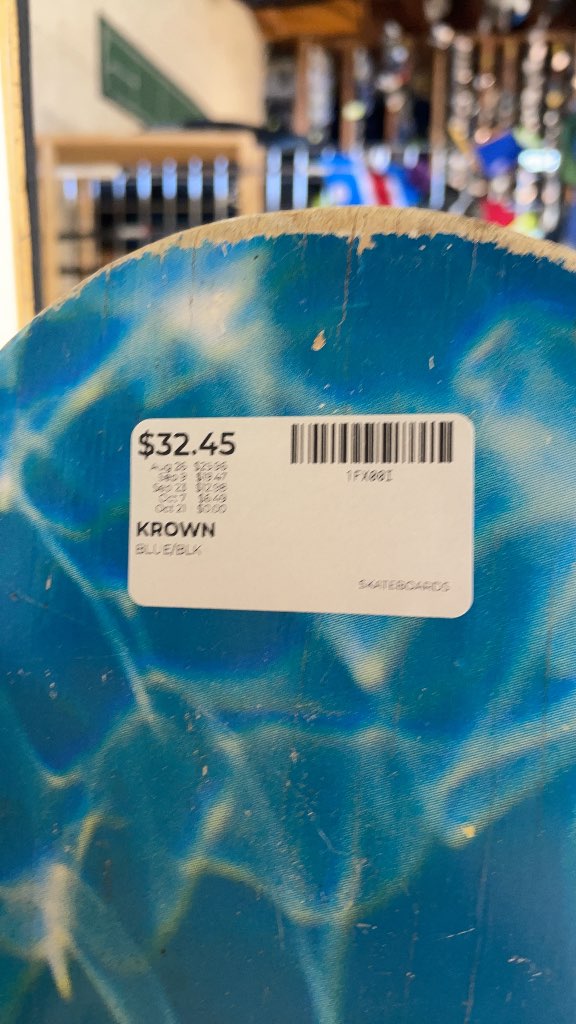 Krown Blue Water Graphic Skateboard