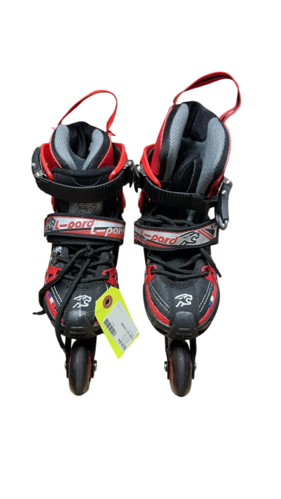 L-pard Inline Skates Red/Black Size 13C-1