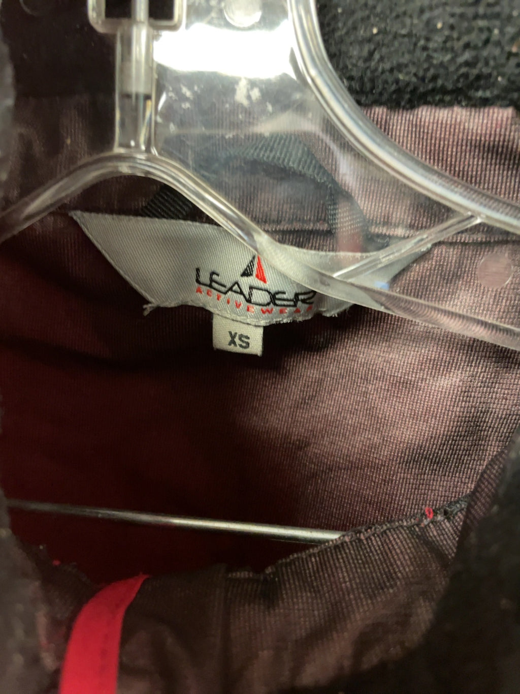 Leader Rain Jacket Size XS Red