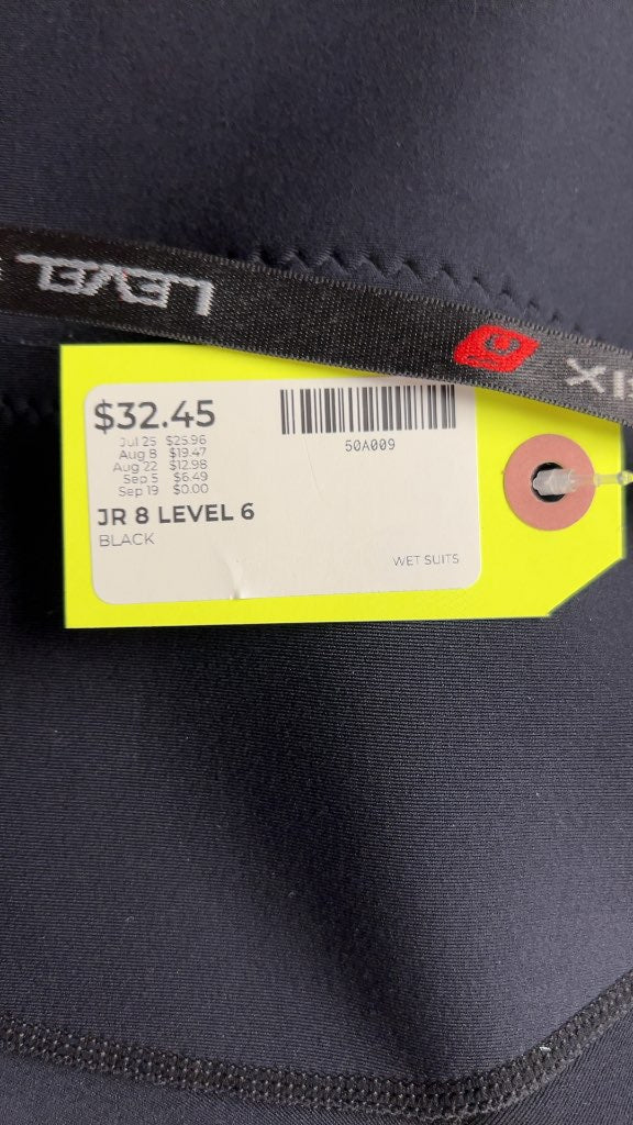 Level Six Junior Shorty Wetsuit - Size 8