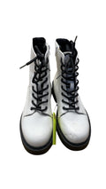 Linston White Lace-up Boots - Size 6.5