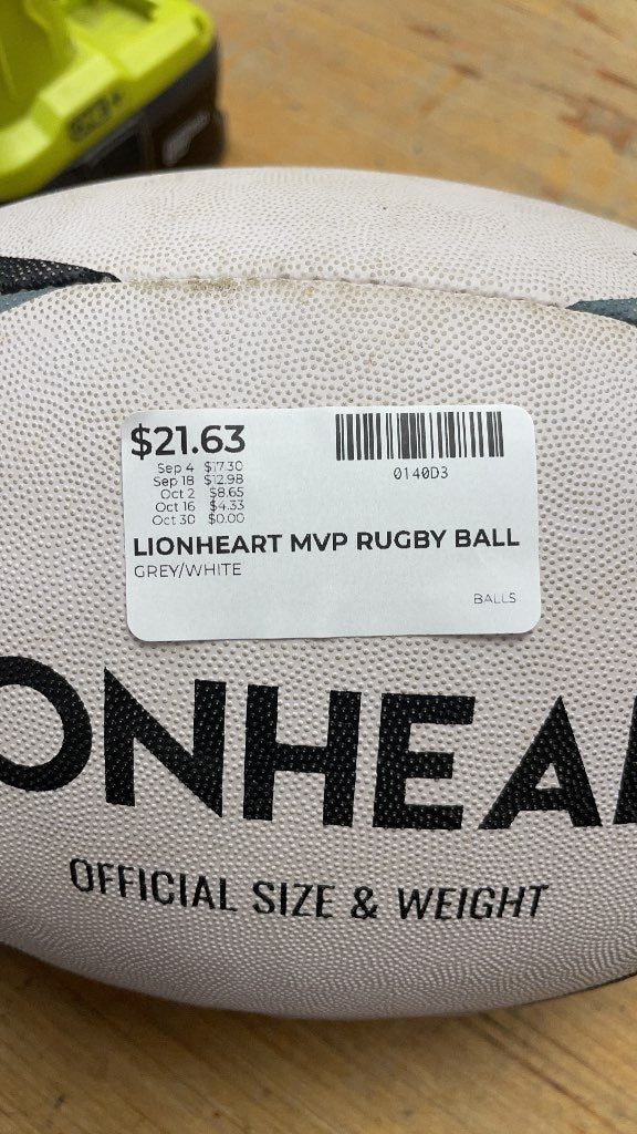 Lionheart MVP Rugby Ball