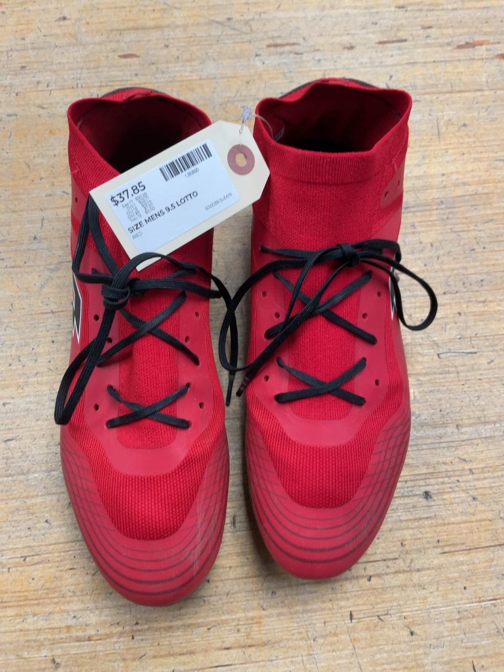 Lotto Pure Mens 9.5 Red Soccer Cleats