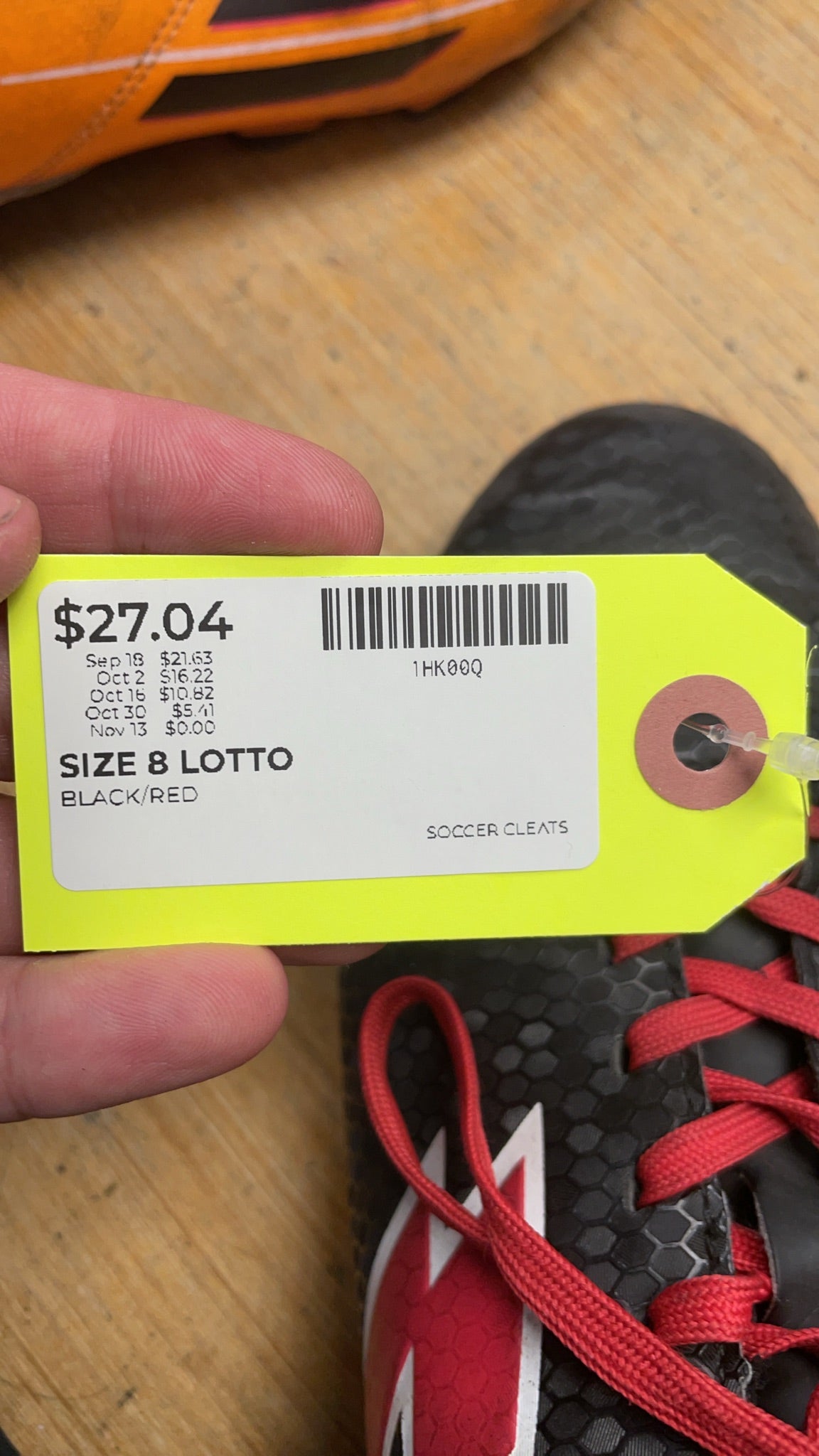 Lotto Storm Size 8 Soccer Cleats