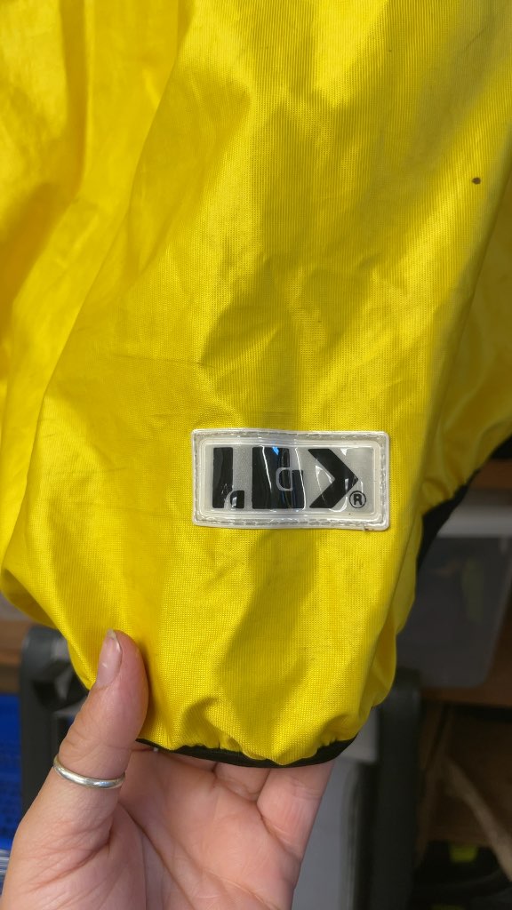 Louis Garneau Yellow Cycling Jacket Shell - Size Medium
