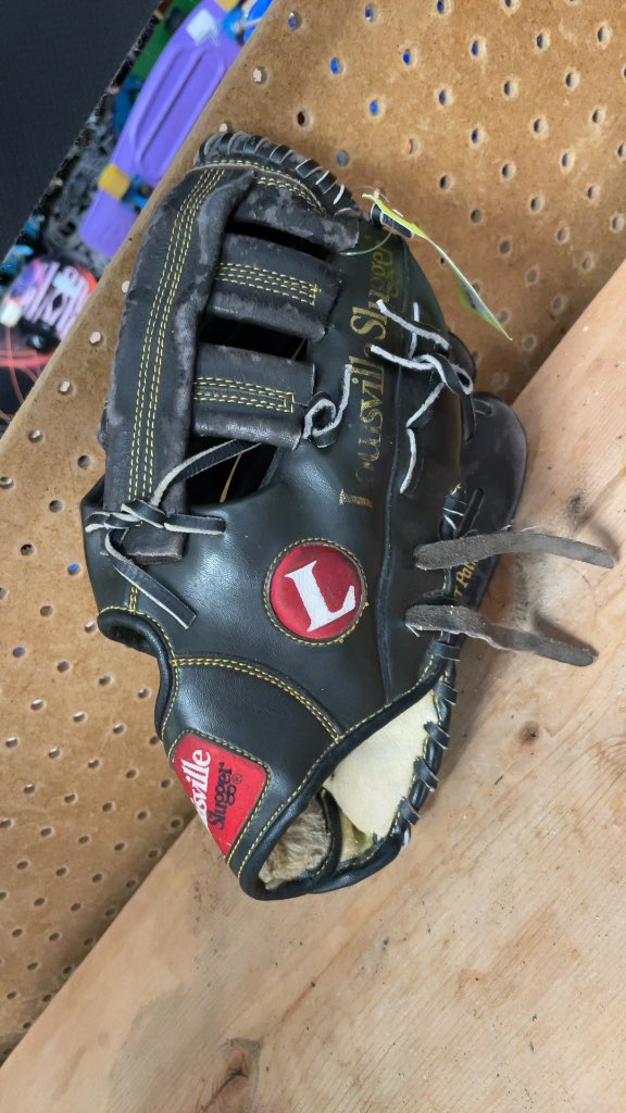 Louisville Slugger 12" Left-Handed Baseball Glove - Black