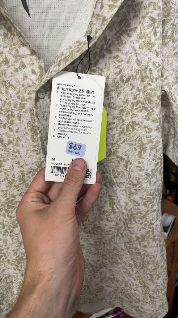 Lululemon Airing Easy Short Sleeve Shirt