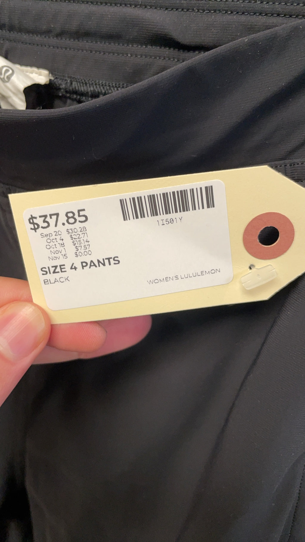 Lululemon Athletic Jogger Pants Size 4 Black
