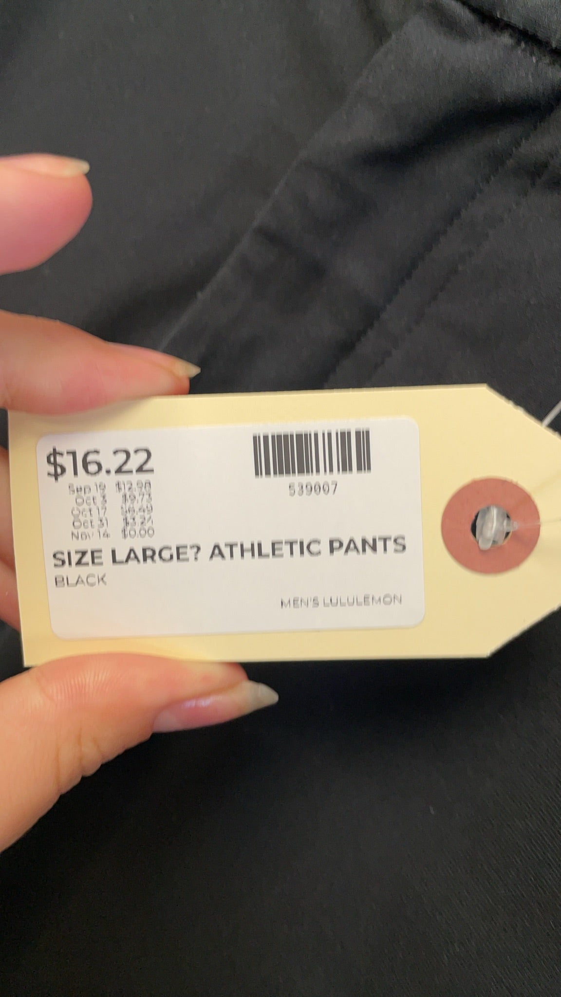 Lululemon Athletic Pants Size Large Black