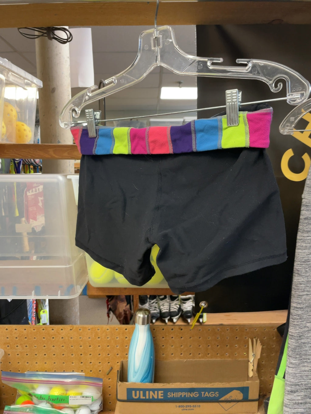 Lululemon Athletic Shorts Size 6 Black Multi-Color Waistband
