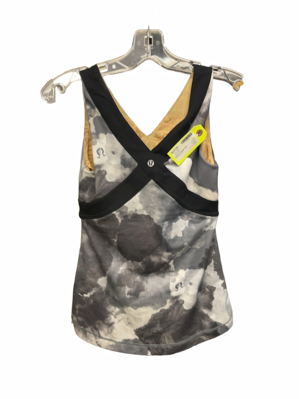 Lululemon Cross-Back Tank Top Size 6 Marble Print