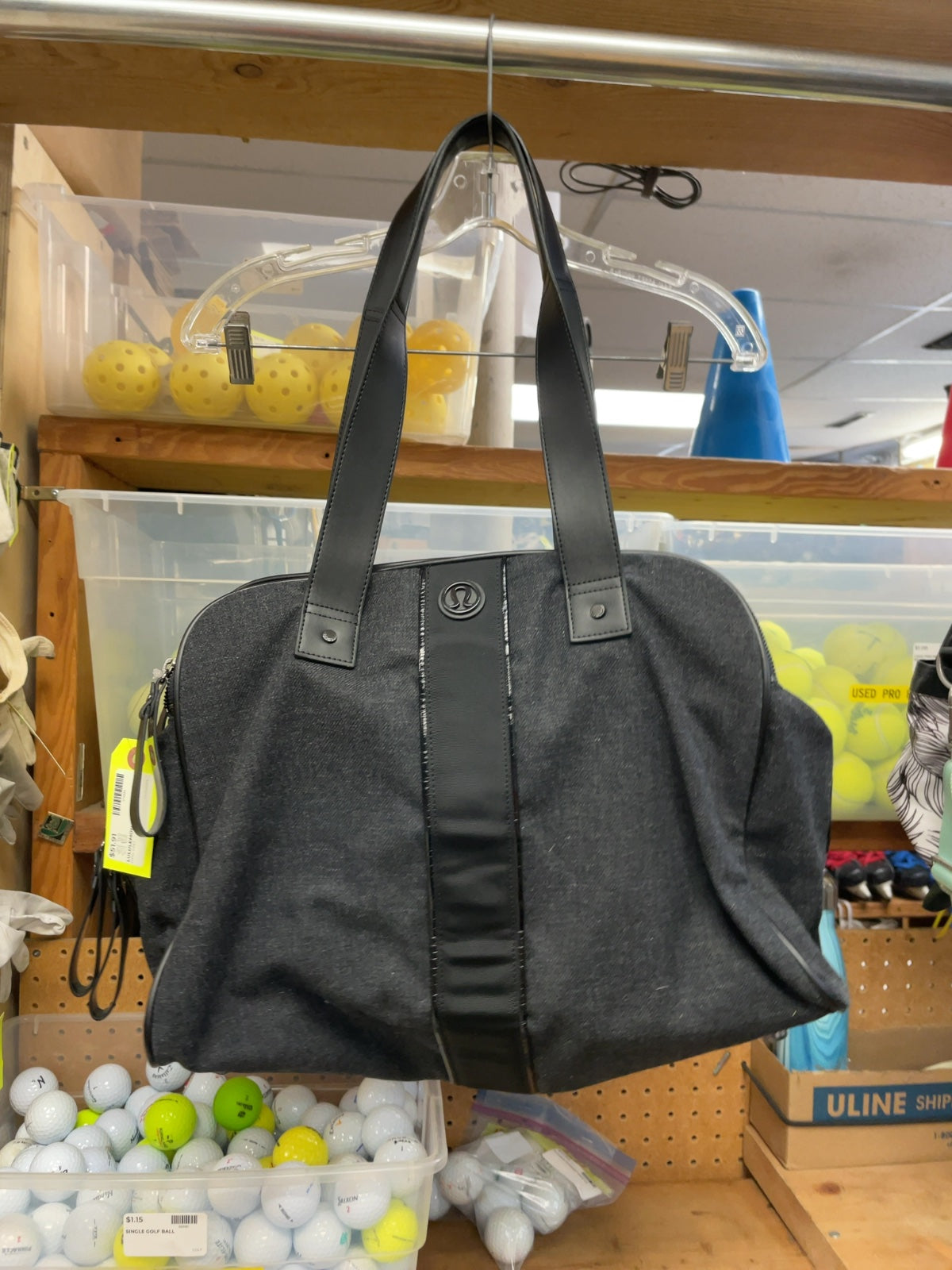 Lululemon Dark Grey Gym Bag