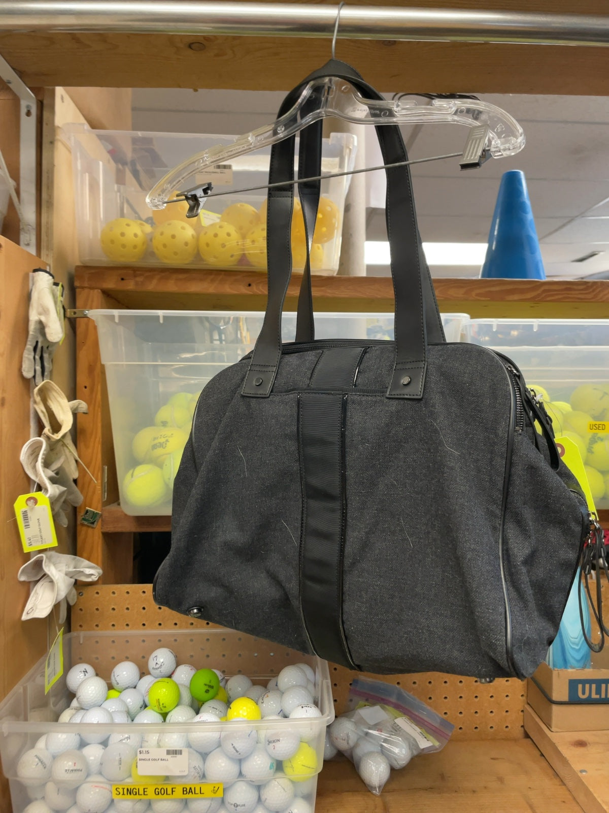 Lululemon Dark Grey Gym Bag