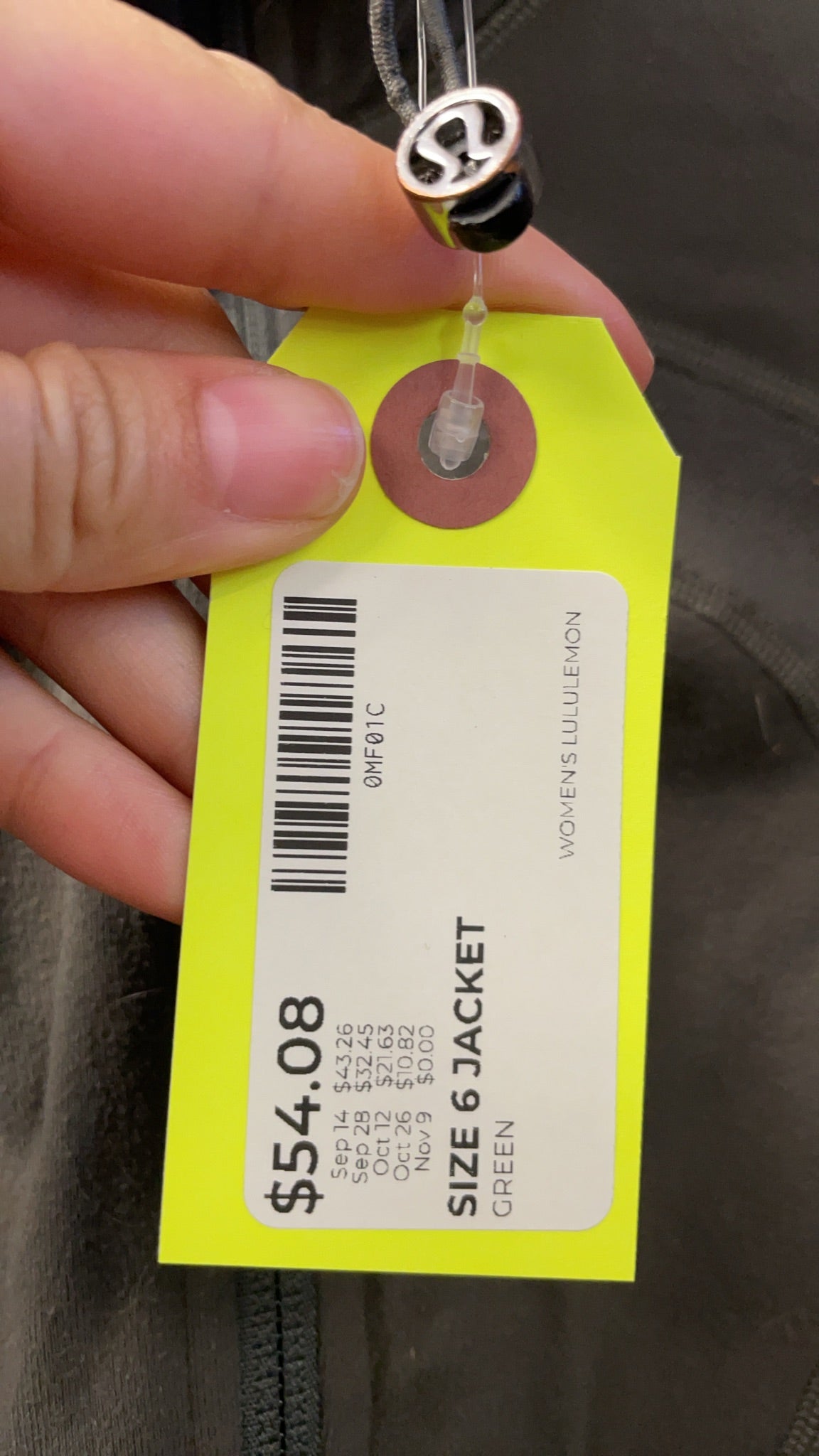 Lululemon Define Jacket Size 6 Green