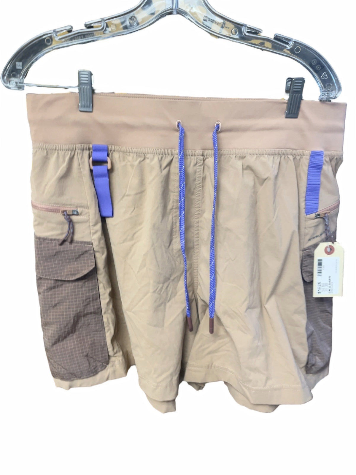 Lululemon Detours Welcome Size 12 Beige/Purple Shorts