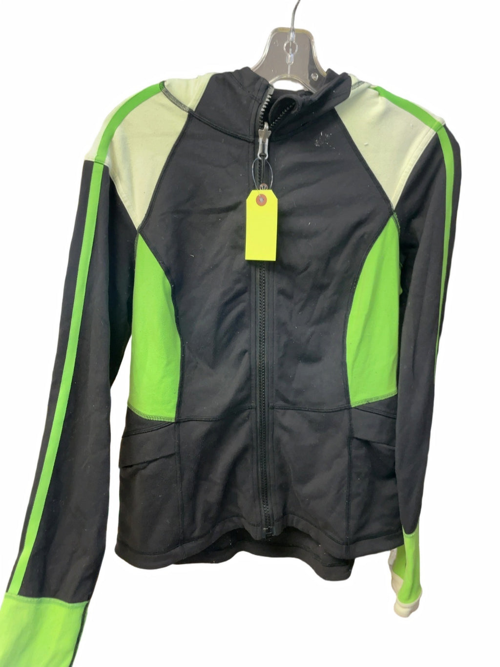 Lululemon Full Zip Hoodie Size 8 Green/Black