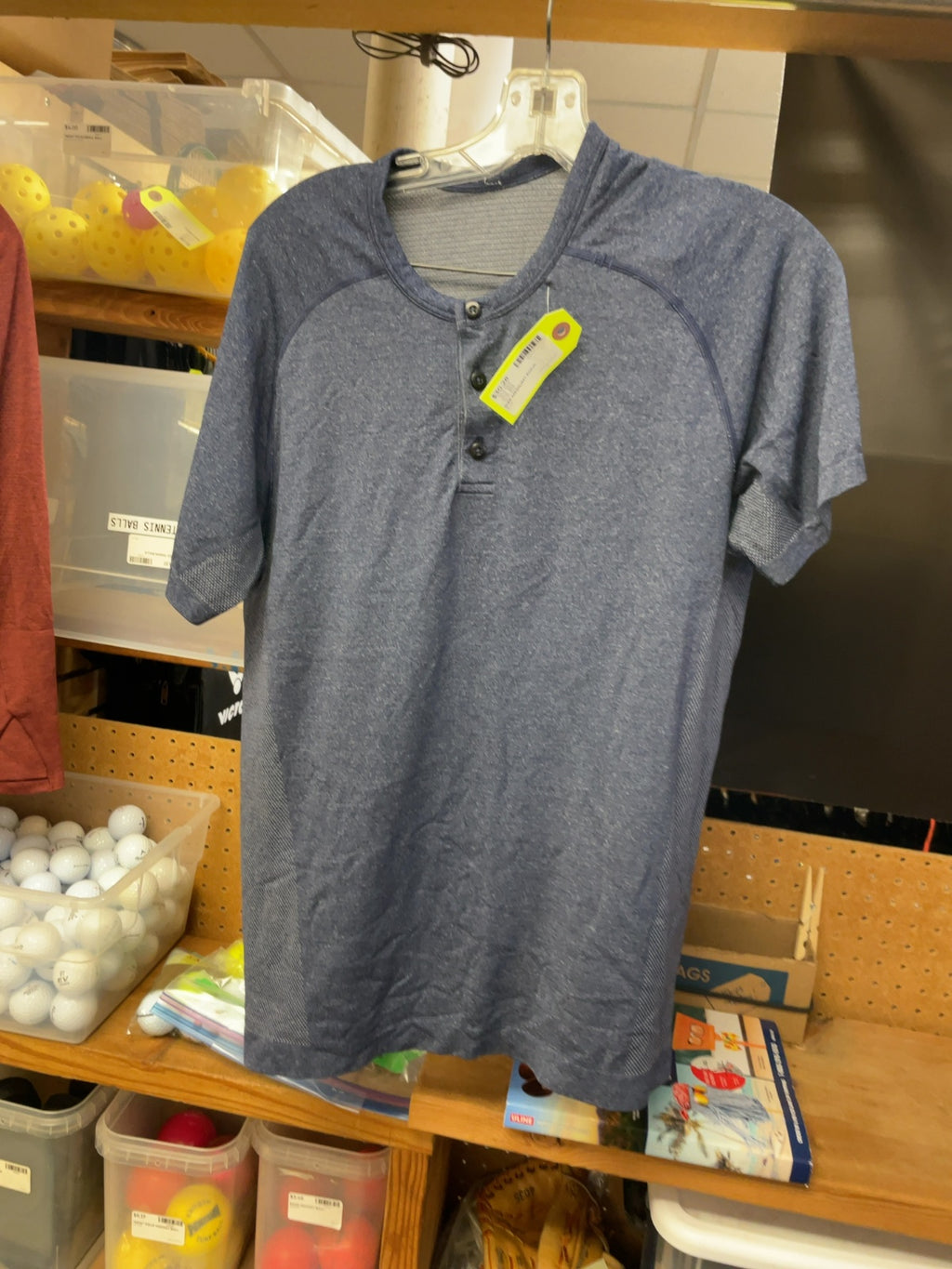 Lululemon Henley Polo Medium Blue