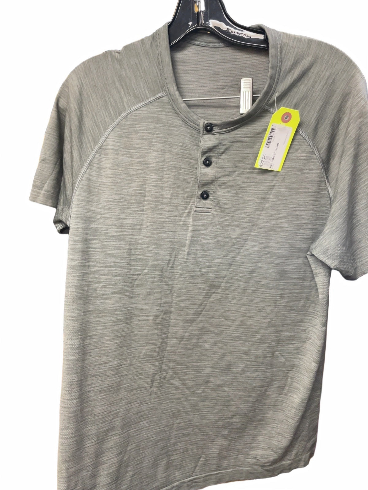 Lululemon Henley T-Shirt Large Grey