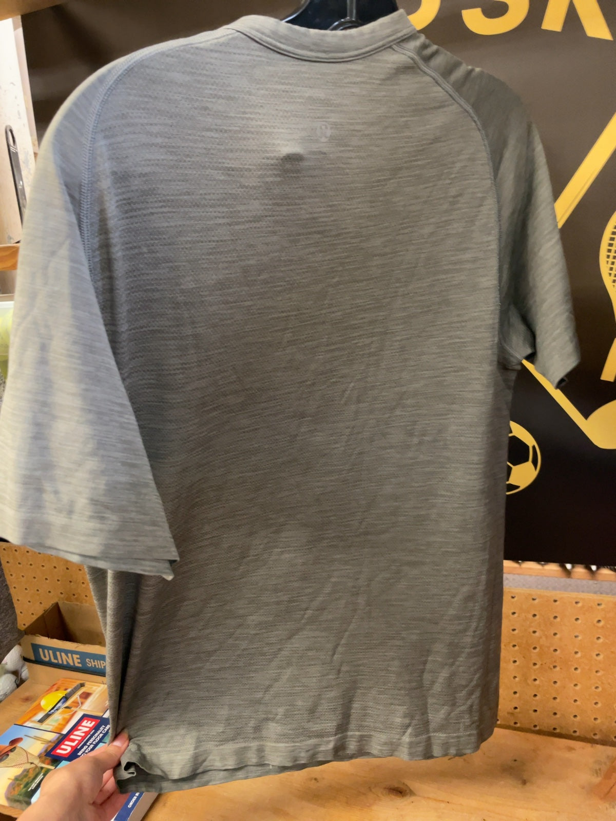 Lululemon Henley T-Shirt Large Grey