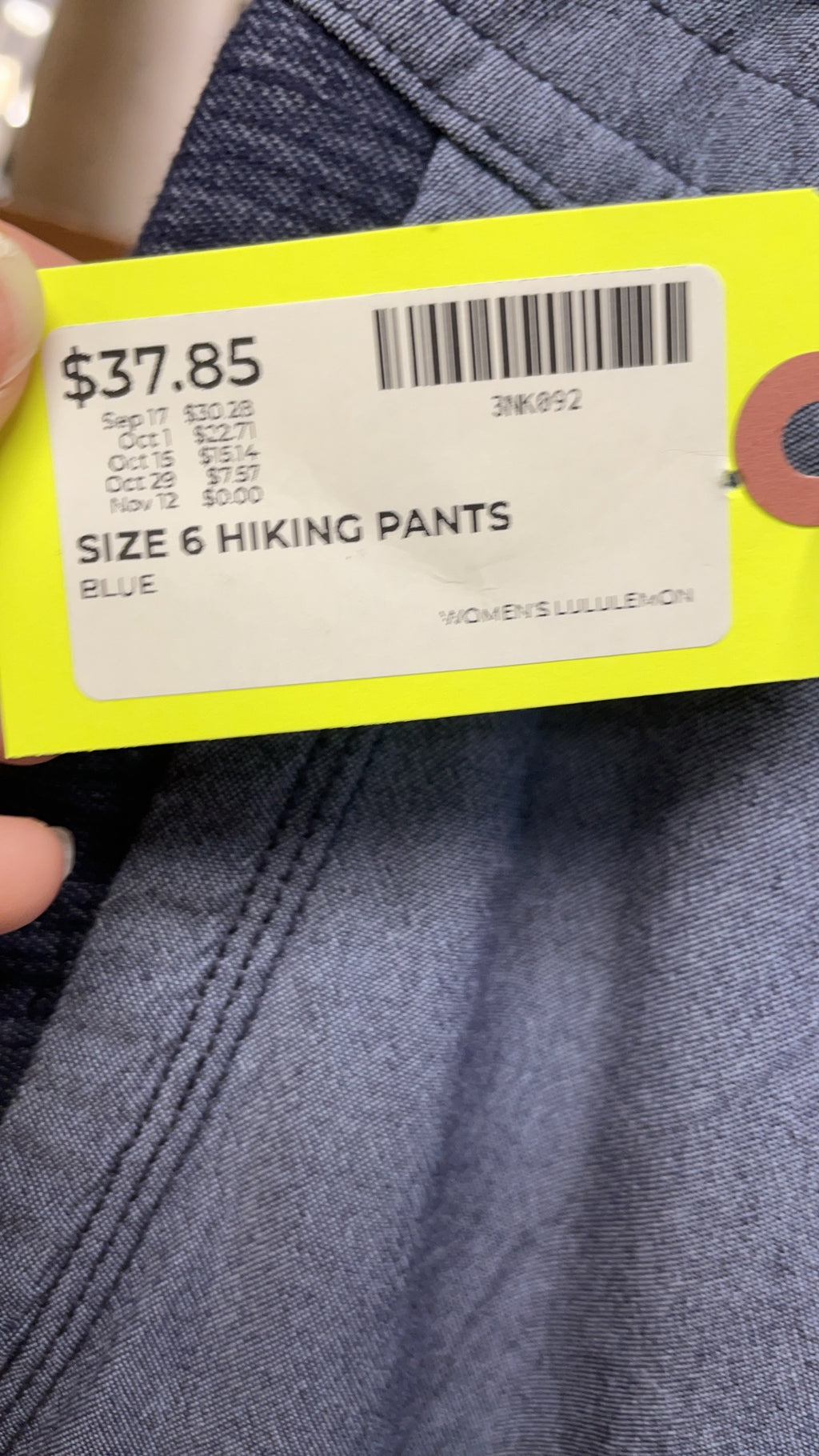 Lululemon Hiking Pants Size 6 Blue