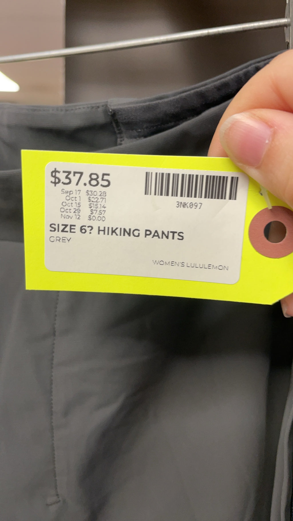 Lululemon Hiking Pants Size 6? Grey