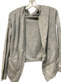 Lululemon Hooded Cardigan Sweater Size 2 Grey