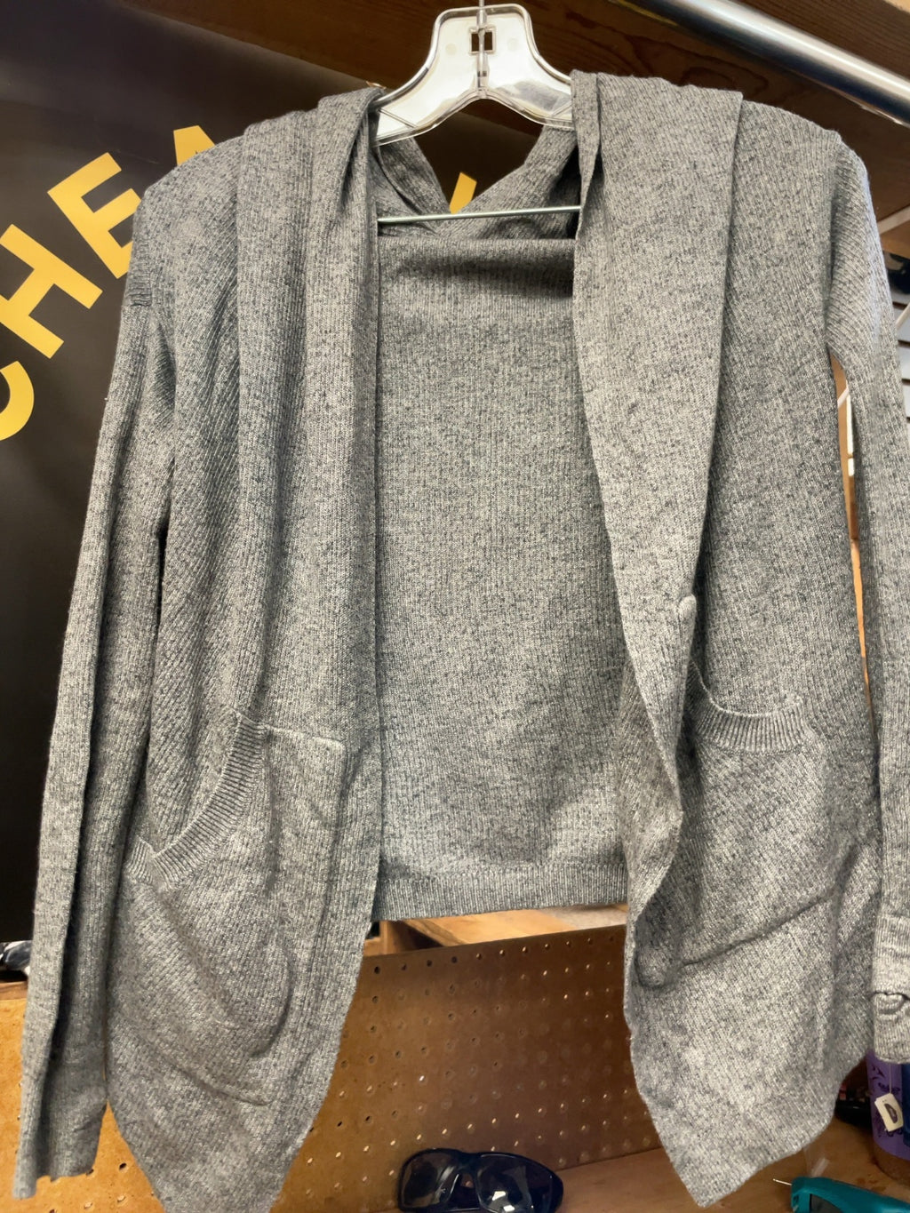 Lululemon Hooded Cardigan Sweater Size 2 Grey