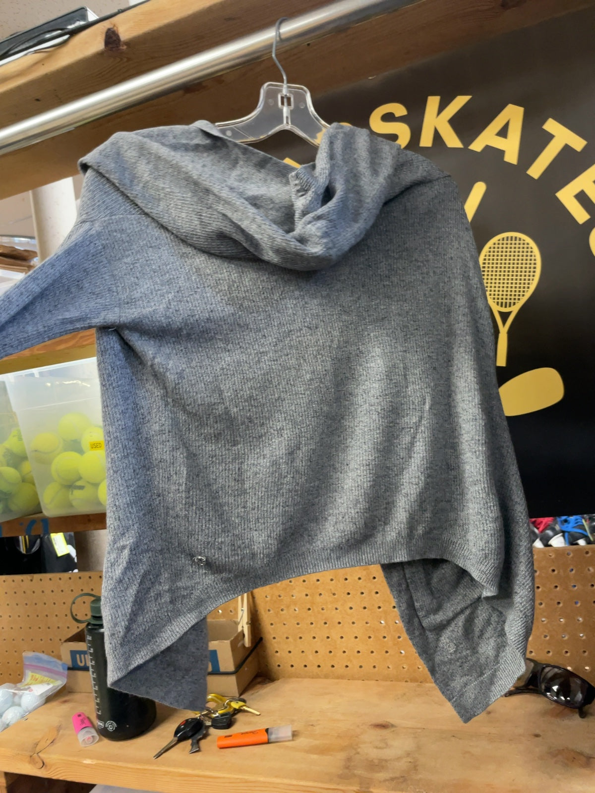 Lululemon Hooded Cardigan Sweater Size 2 Grey