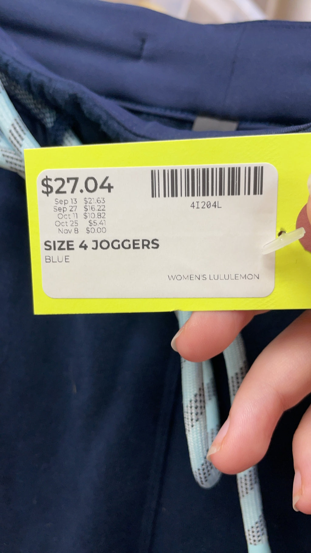 Lululemon Joggers Size 4 Navy Blue
