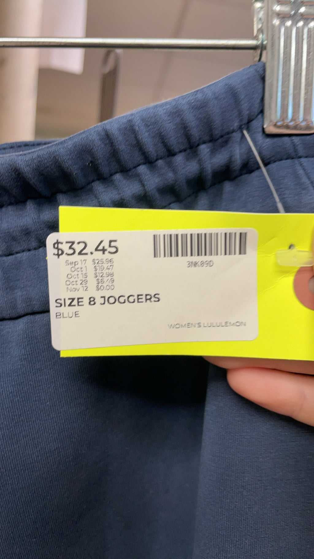 Lululemon Joggers Size 8 Blue