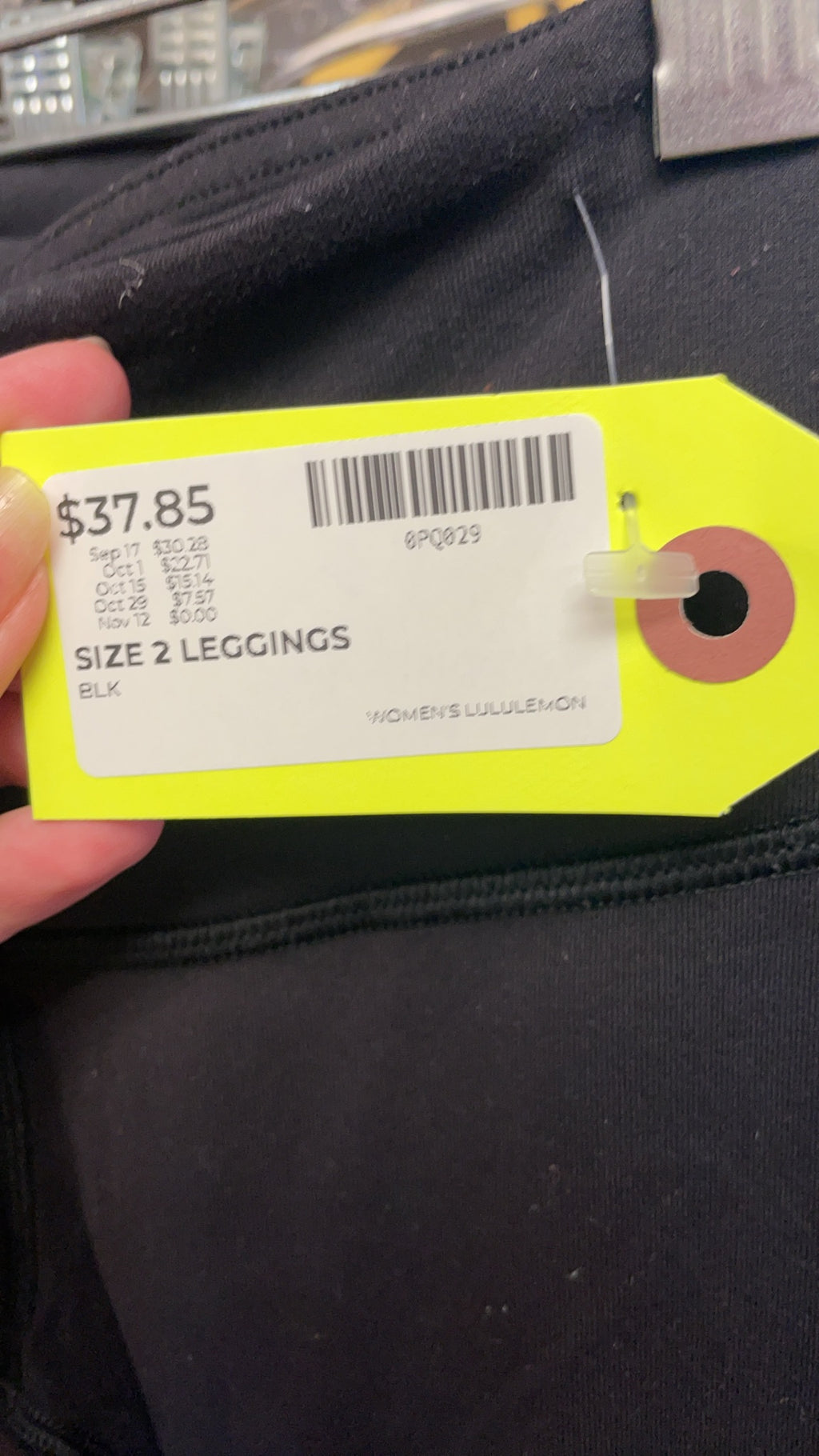 Lululemon Leggings Size 2 Black