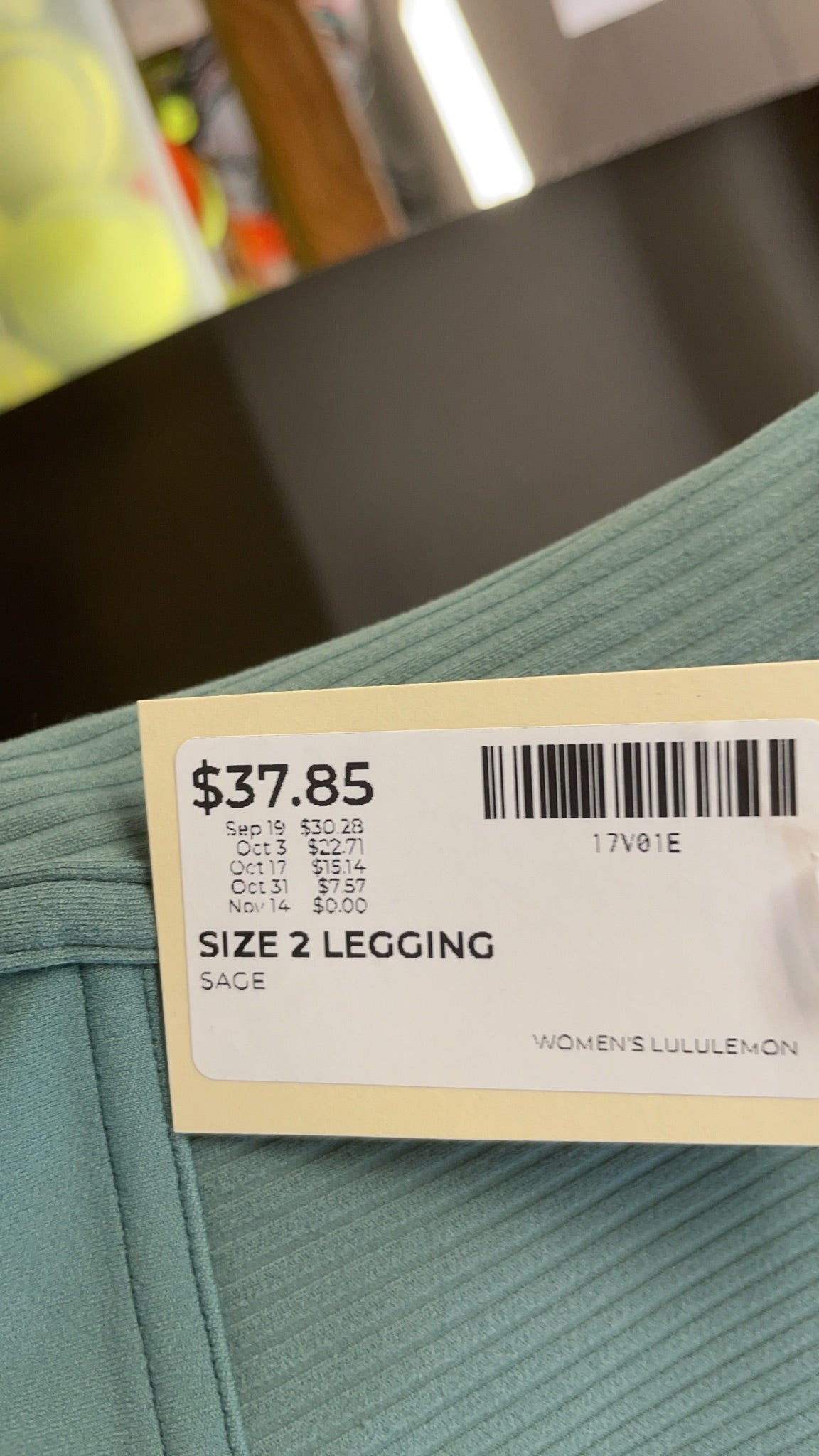 Lululemon Leggings Size 2 Sage