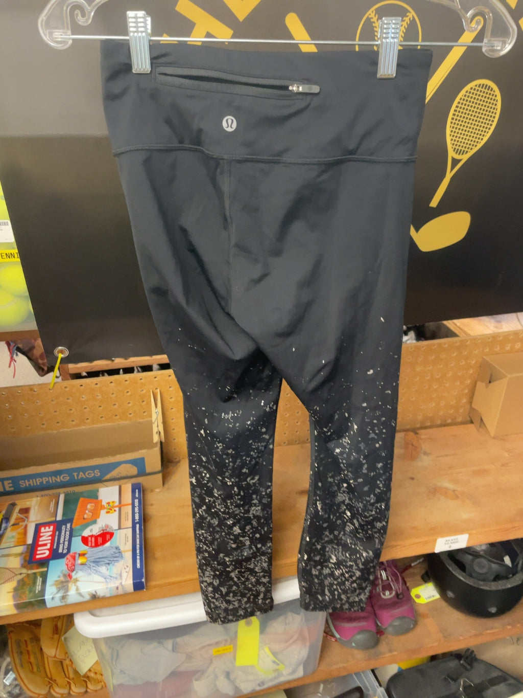 Lululemon Leggings Size 4 Black/Grey Flecks