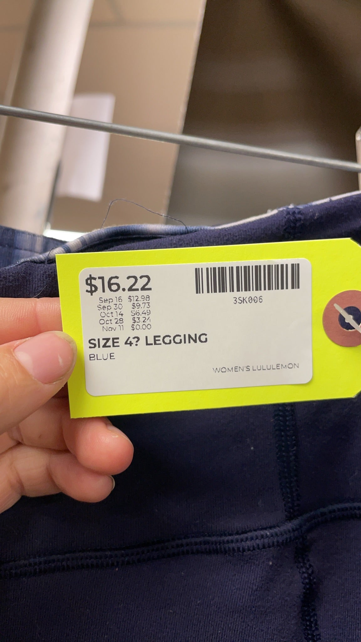 Lululemon Leggings Size 4 Blue